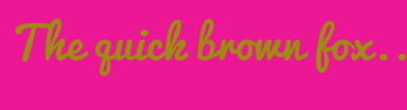 Image with Font Color 9E8B10 and Background Color EB1795